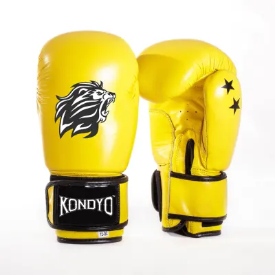 Private Label KON-20 Yellow Boxing Gloves | Proveedor de Equipo de Boxeo Premium