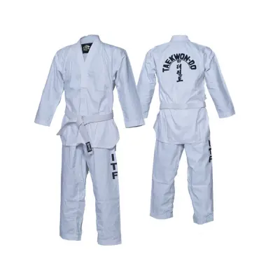 ITF-Style Taekwondo Uniform KON-2502 – Durable 65/35 Blended Fabric Gi for Traditional Training | Uniforme de Taekwondo ITF Professionnel